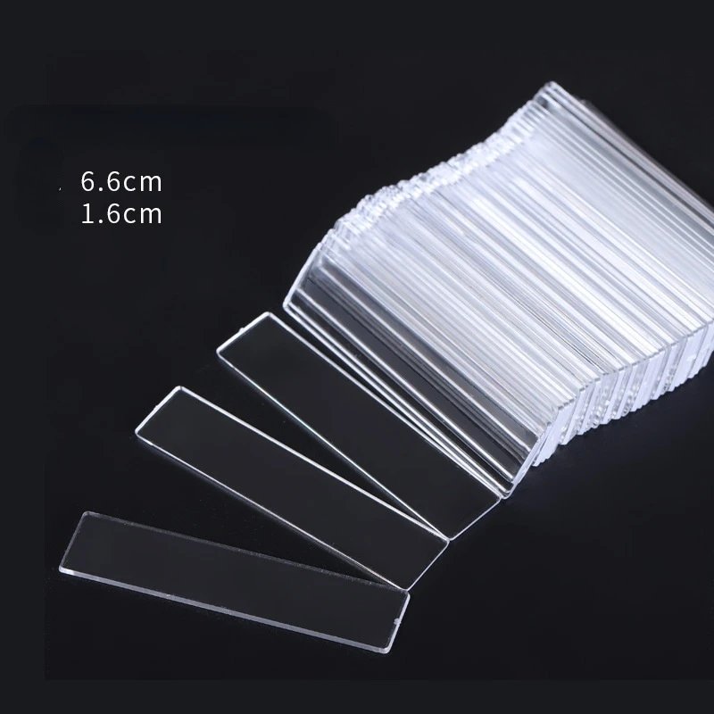 

50Pcs transparent Gefälschte Nagel Kunst Display Halter mit Schutz Film Maniküre Nagel DIY Werkzeuge