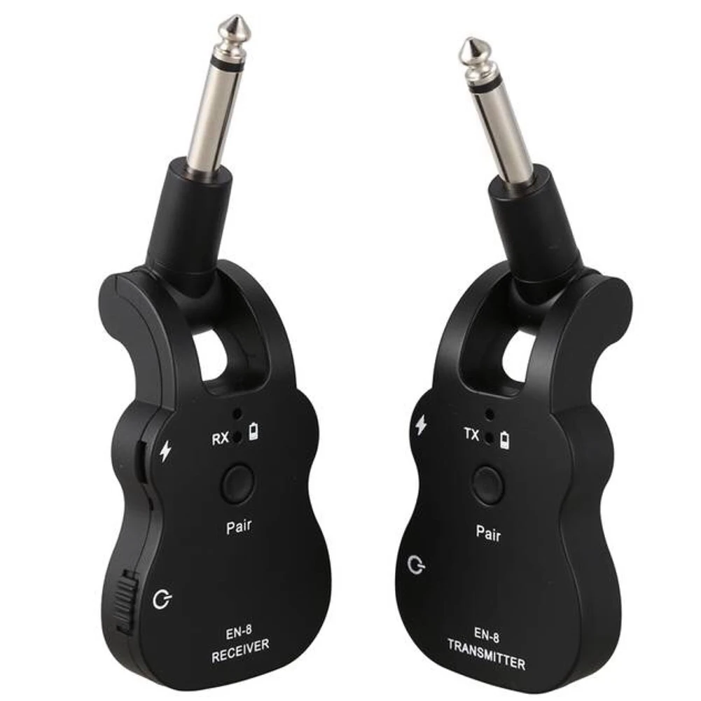 

2.4GHZ Wireless Guitar System Receiver Transmitter EN-8 Audio Receiver Low Noise Tuner for Electric Guitar Bass