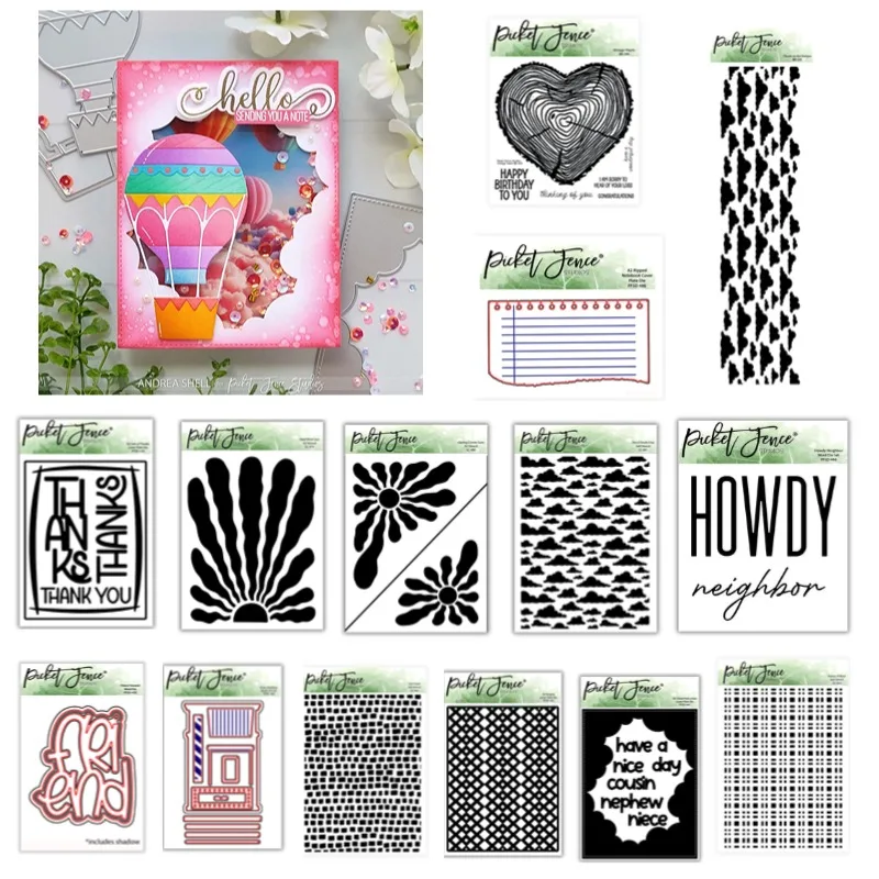 Облака тепловая волна солнце спасибо металлические штампы силиконовые трафарет