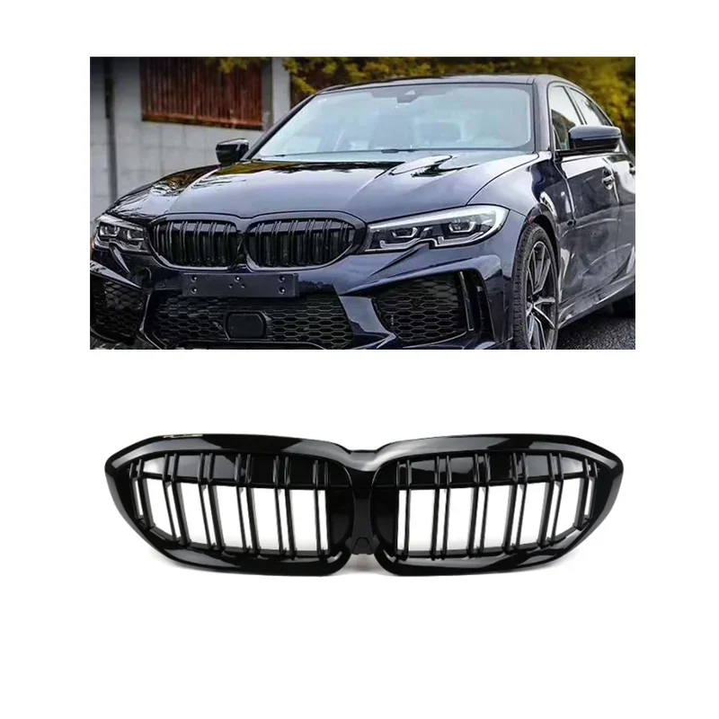 Автомобильные детали решетка радиатора с двумя планками для BMW 3 серии 2019-2021