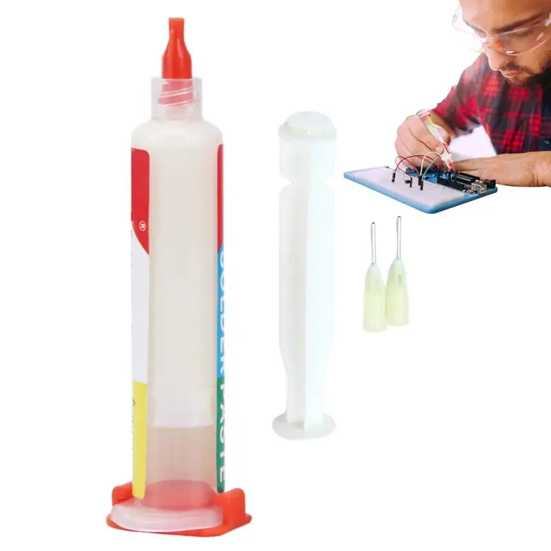 

Паяльная паста 10 мл, паста с флюсом без стирки для пайки со шприцом, паяльная паста, шприц для телефонов, печатных плат