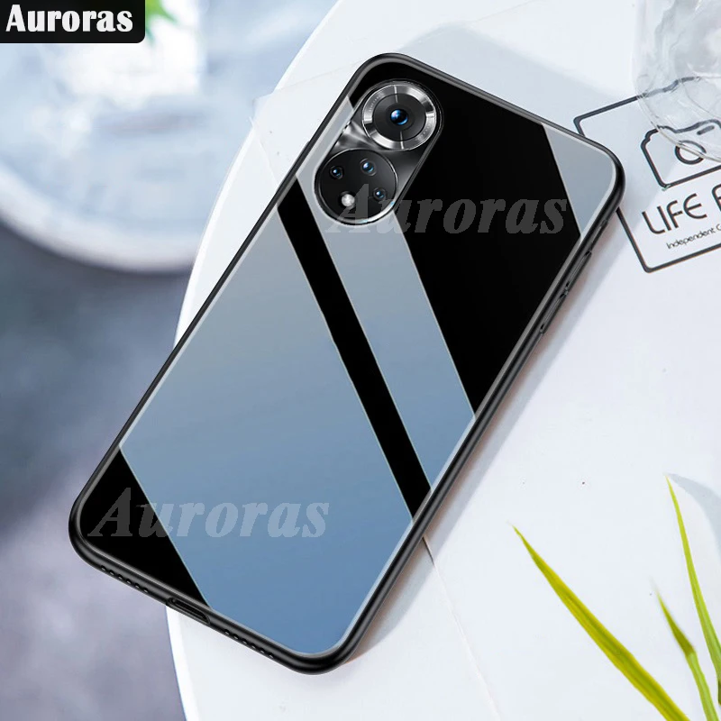 Чехол Auroras для Honor 50 Pro жесткая задняя крышка из закаленного стекла Lite X7 X8 X9 4G чехол
