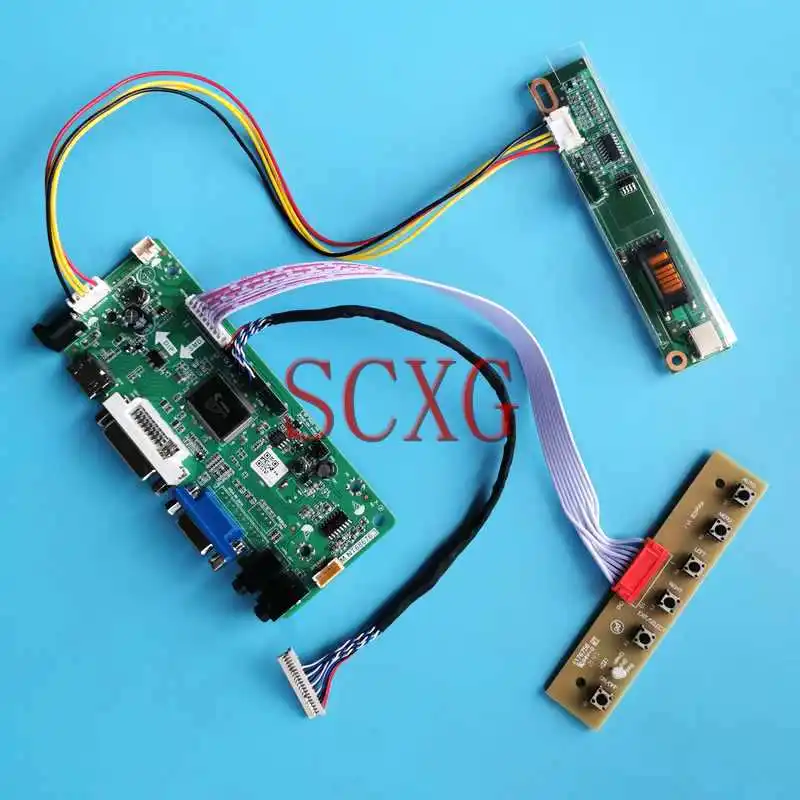 

Плата контроллера матрицы ЖК-дисплея подходит для LP133X7 LP133X8 LP133X09 VGA DVI HDMI-совместимый 1-CCFL 1024*768 13,3 "20-контактный комплект LVDS