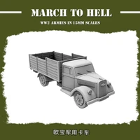 1100 miniatures wargame world war ii german army opel military truck resin model kit can be perfectly adapted flames of war