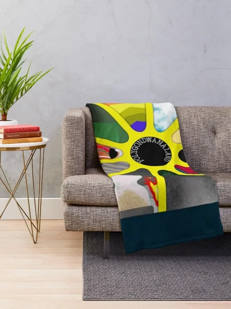 Кинг гизкард и ящерица волшебник Polygondwanaland минималистичное покрытие одеяло