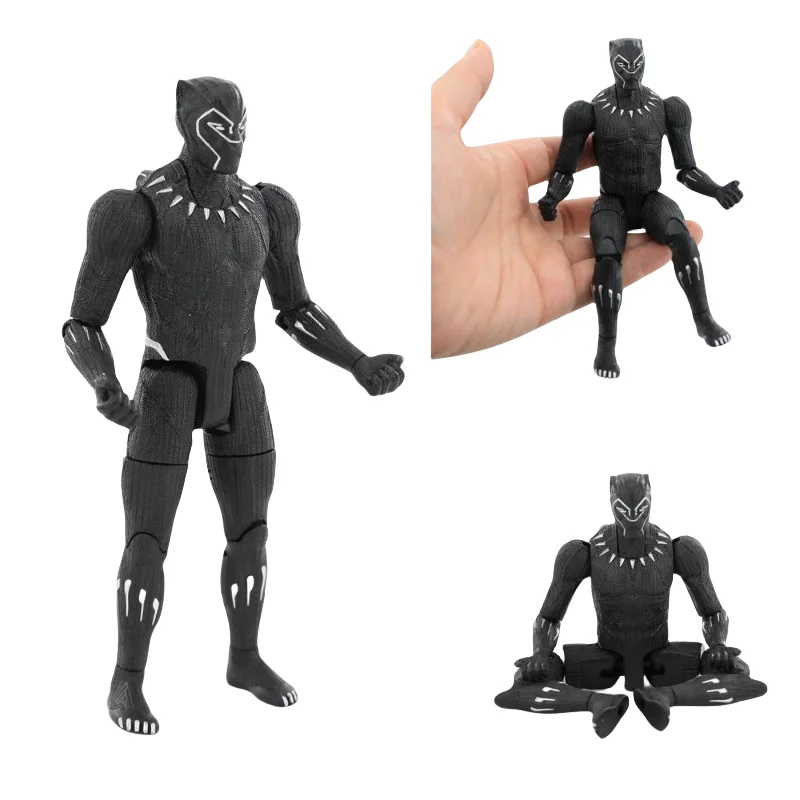 

Фигурка из фильма Marvel «мстители», Черная пантера, украшения, Подвижная кукла для рук и ног, индивидуальная игрушка