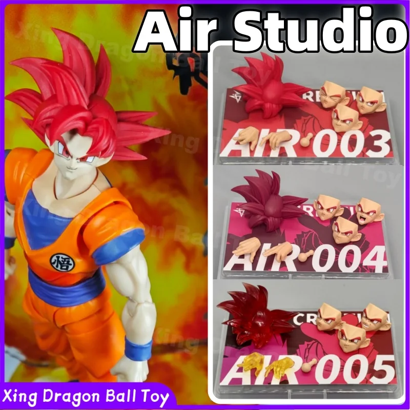 Фото В наличии: Dragon Ball Z SHF AIR Studio AIR003/AIR004/AIR005 Набор аксессуаров для фигурки Супер Сайян Год Гоку 1/12, аксессуары для фигурок. №1