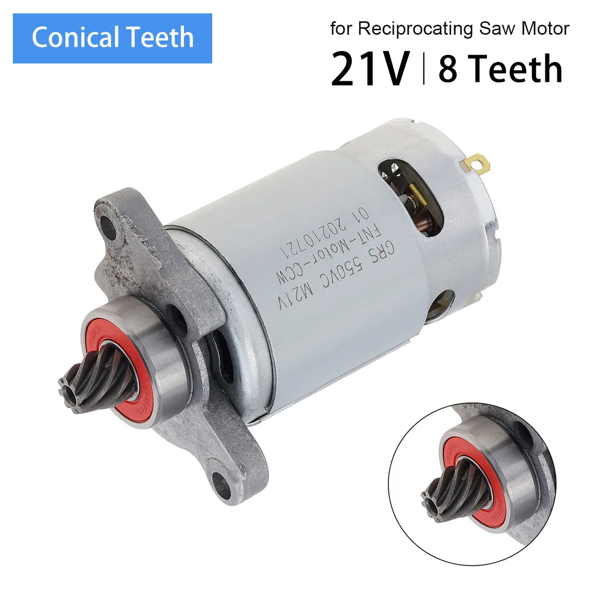 RS550 8 Teeth DC Motor High Power RS 550 Reciprocating Saw Micro with Conical Helical Gear for Lithium Electric | Обустройство дома