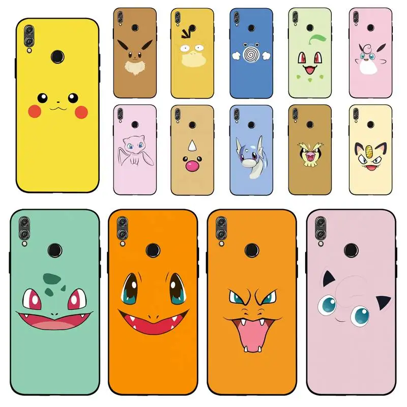

BANDAI Pokemon Phone Case for Huawei Honor 10 i 8X C 5A 20 9 10 30 lite pro Voew 10 20 V30