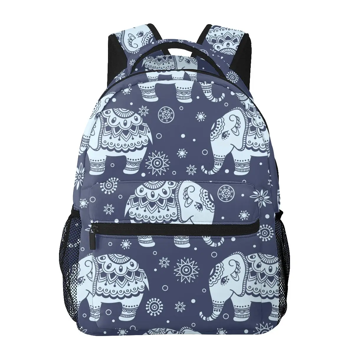 

Женский рюкзак этнический индийский этнический Племенной рюкзак с принтом слона для мужчин Женская дорожная сумка Повседневный школьный рюкзак