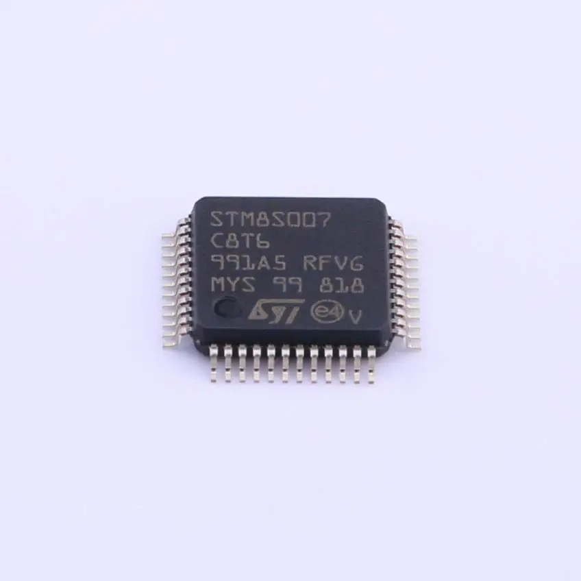 

MCU 8-bit STM8S STM8 CISC 64KB Flash 3.3V/5V 48-Pin LQFP Tray - Trays STM8S007C8T6