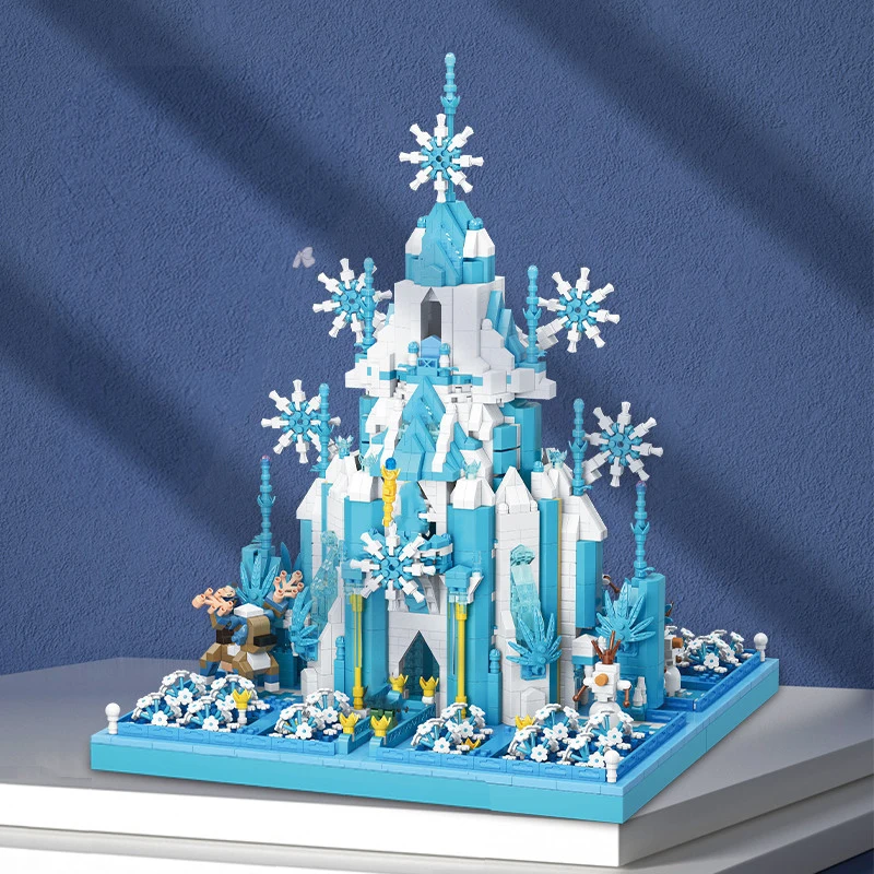 

Friend Princess Castle Kit Building Blocks Classic Movie Ice and Snow Castle House Model Bricks toys For Children Girl Gifts