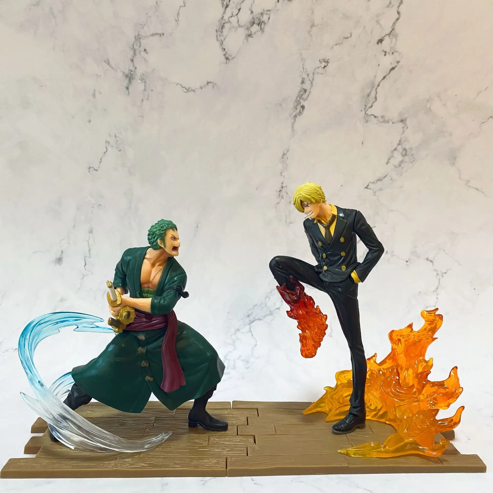 

Anime One Piece Three Thousand World Sauron Sanji Battle Figure Ornament Luffy Ace Toy Birthday Gift
