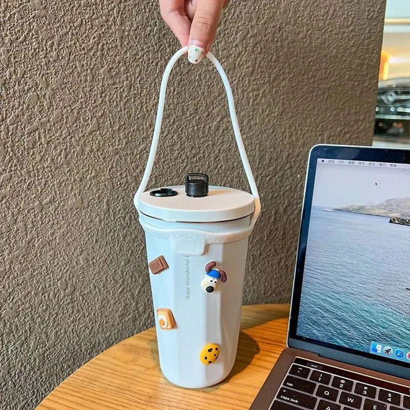 Новая силиконовая ручка для бутылки с водой изолированные тумбы кофейная кружка