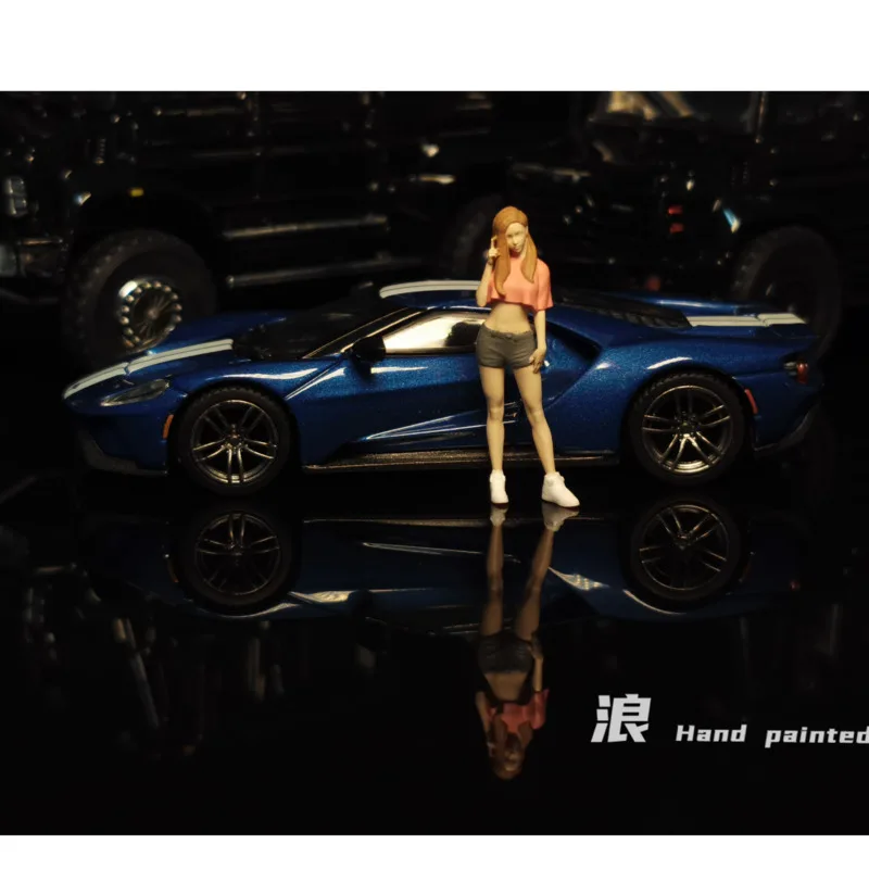 

Spot wave 1:64 Pretty girl puppet model car model scene layout decoration micro landscape shooting props