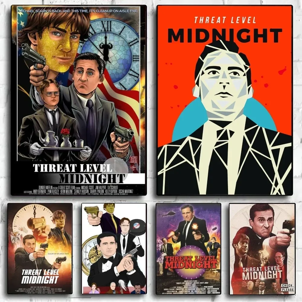 ТВ-шоу Threat Level Midnight Наклейка на стену без рамки Плакат Крафт-бумага для клуба и