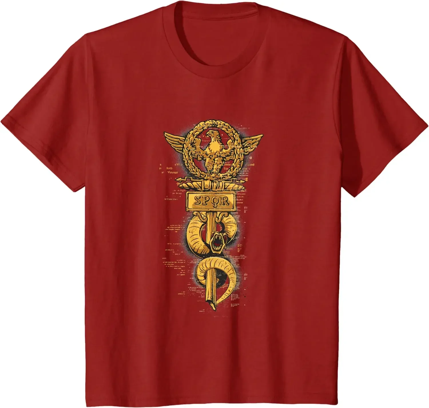 Футболка с флагом Римской империи Республіки Римский легион SPQR 100% хлопок круглым