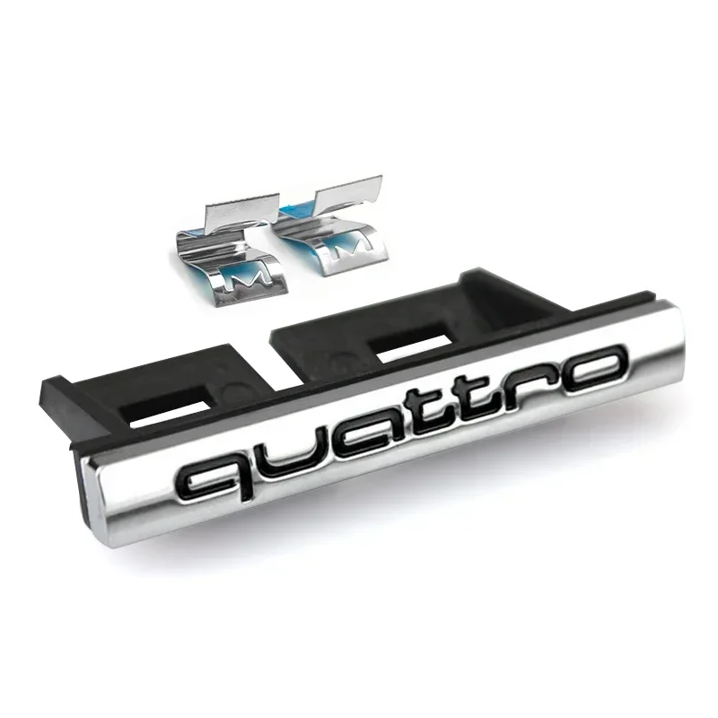 

3D ABS Черный логотип Quattro Эмблема Автомобильная передняя решетка Значок Стайлинг автомобиля для Audi S5 S6 S7 S4 S8 TT TTS A4 B8 A3 B6 A6 C7 C6 B7 Q5 Q7
