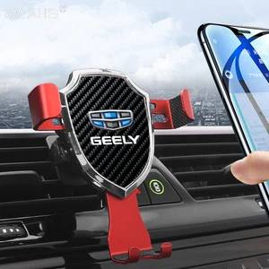 Gravity Car Phone Holder Air Vent Clip GPS Stand For Geely Emgrand Ec7 Ec8 Ck Atlas Ck2 Ck3 Gt Gc6 Gc7 Gc9 Gx7 X7 Coolray Boyue
