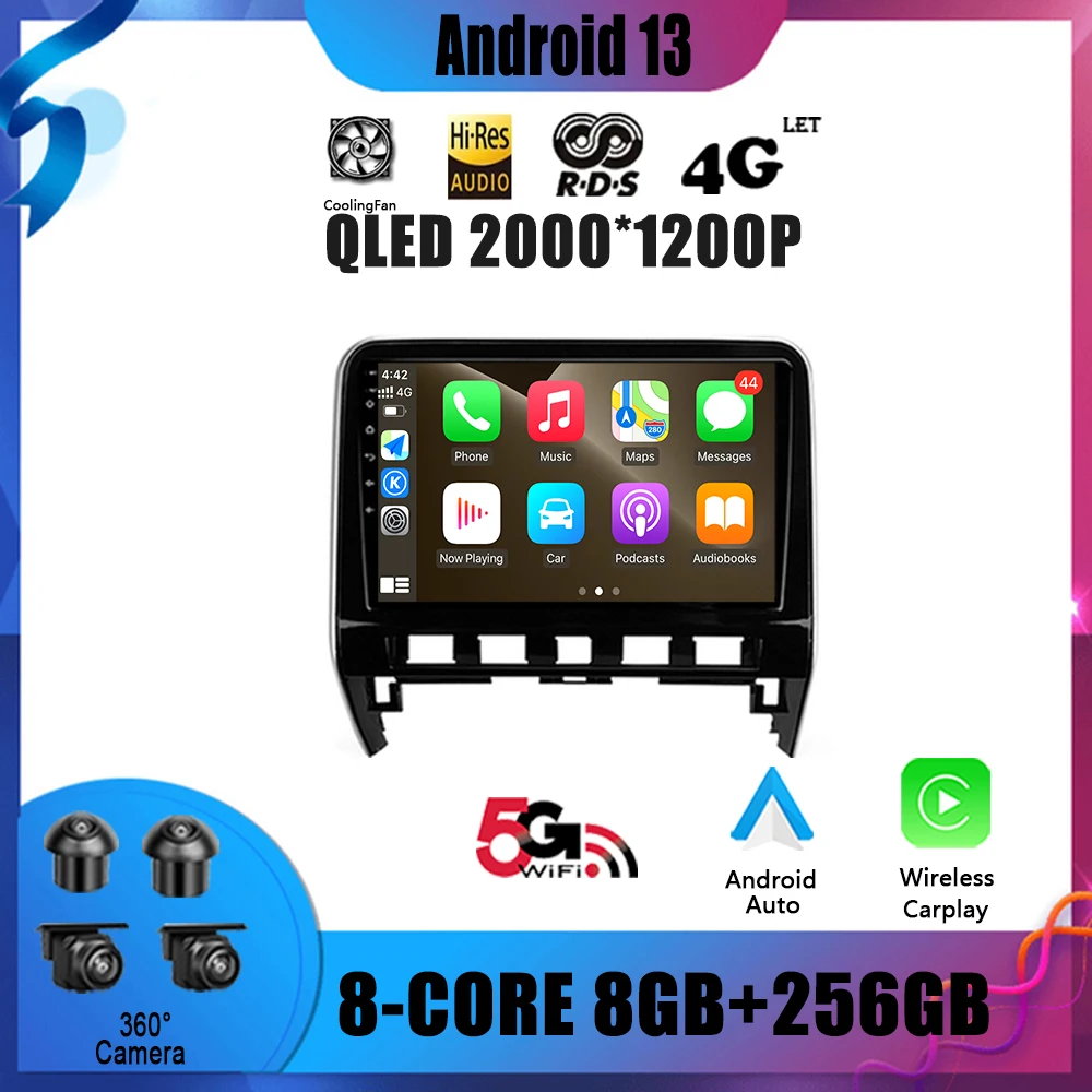

Car Radio Multimedia Video GPS For Nissan Serena 5 V C27 2016 - 2021 Android 13 Navigation No 2 Din DVD Player