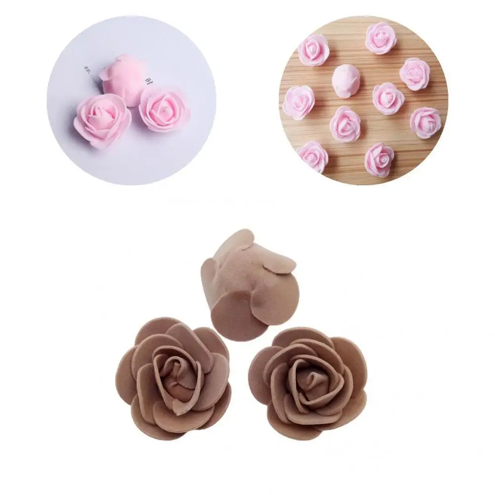 

Fresh-keeping Solid Color Romantic Artificial Roses Floral Heads for Valentine's Day