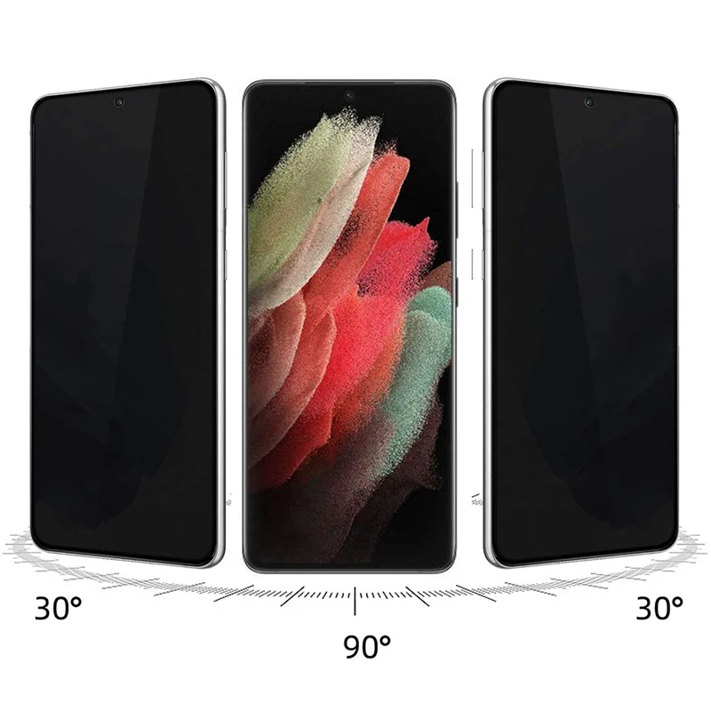 2pcs for samsung s22 plus privacy tempered glass screen protector for samsung s21 plus anti spy film fingerprint working free global shipping