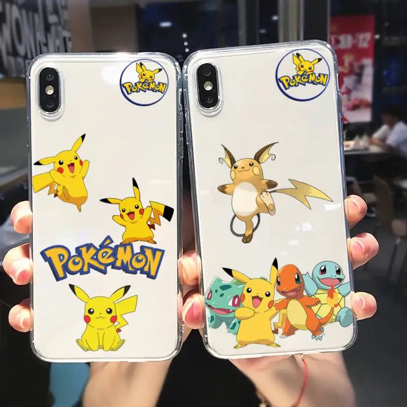 Чехол для телефона P-Pokemons-Mimikyus-Pikachus для Samsung GalaxyS20 S21 S30 FE Lite Plus A21 A51S Note20, прозрачный чехол
