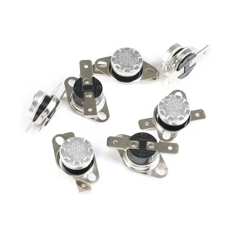 Биметаллический термостат KSD301 0C~350C Температурный переключатель Тепловое