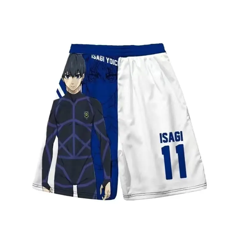 Пляжные шорты с аниме 3D принтом Seishiro Nagi плавки быстросохнущие Мультяшные