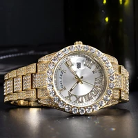 new week display luxury business steel mens watch watches luminous waterproof sports hip hop quartz men quartz wristwatches