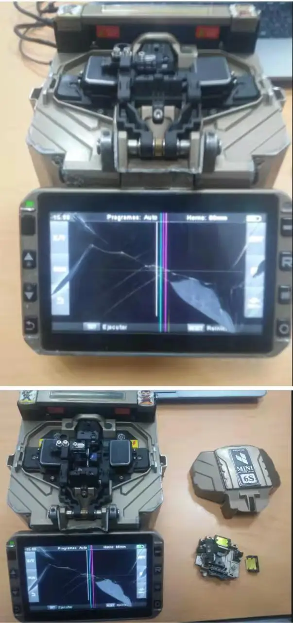 Mini 4S MINI 6S Welding Machine Lcd Full Screen 4.3'' Fiber Fusion Splicer Touch Display Panel 2 IN 1 Flexor Buttons