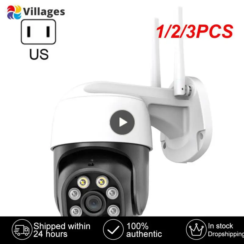 

1/2/3 шт. PTZ Wi-Fi IP-камера 4K 8 Мп HD наружная 4-кратный цифровой зум Камера видеонаблюдения 1080P AI Обнаружение автоматическое отслеживание P2P Беспроводная
