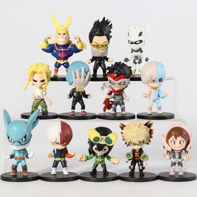

My Hero Academia Todoroki Shoto Midoriya Izuku Asui Tsuyu Aizawa Shouta Shigaraki Tomura PVC Figures Model Toys Q Version Dolls