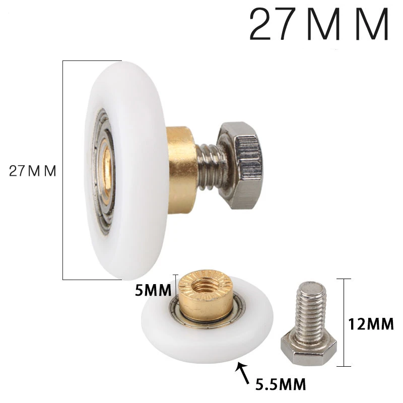 

Роликовые направляющие для душевой кабины 20/23/25/27 мм