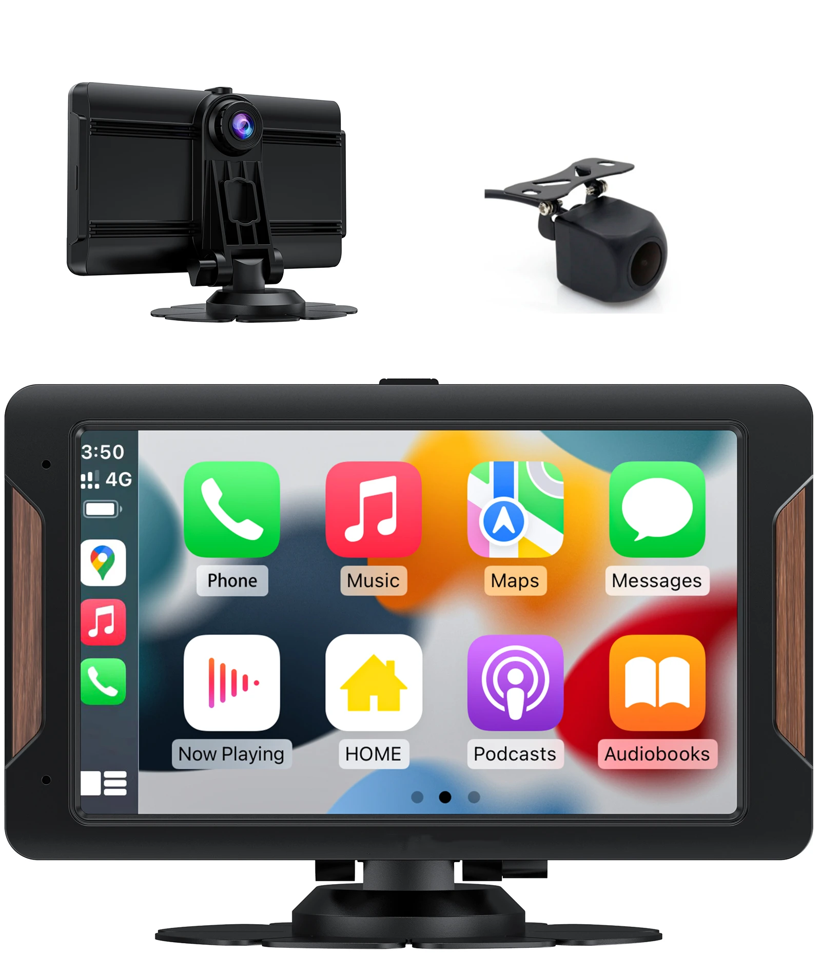 

car Dash Cam Global Network+ Voice Control support Carplay+ Android Auto car camera 7 inch GPS Navigation