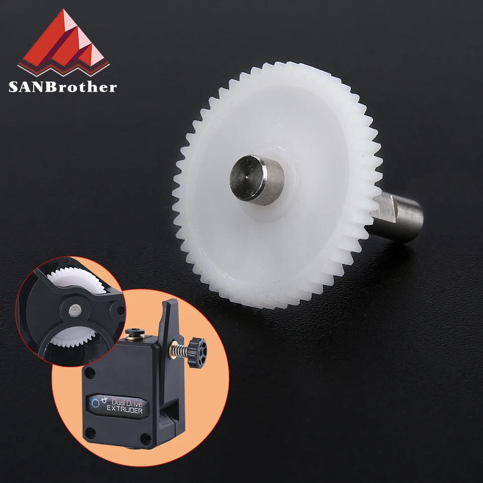 

DDB EXTRUDER SHAFT ASSEMBLY GEAR Single and Dualdirect extruders Including setscrew for primary 1.75/5.0 drivgear