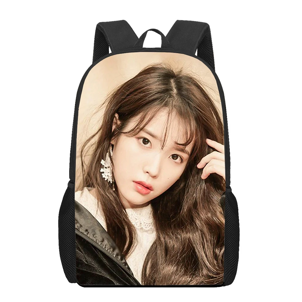 

Популярные модные рюкзаки для ноутбуков, студенческие школьные сумки Lee Ji Eun IU, 3D принт, водонепроницаемые Рюкзаки из ткани Оксфорд для мальч...