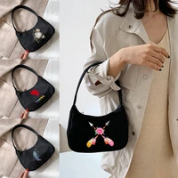shoulder underarm bags coin purse women%e2%80%98s handbags designer feather print pattern hobo shoulder small pouch totes shopping bag