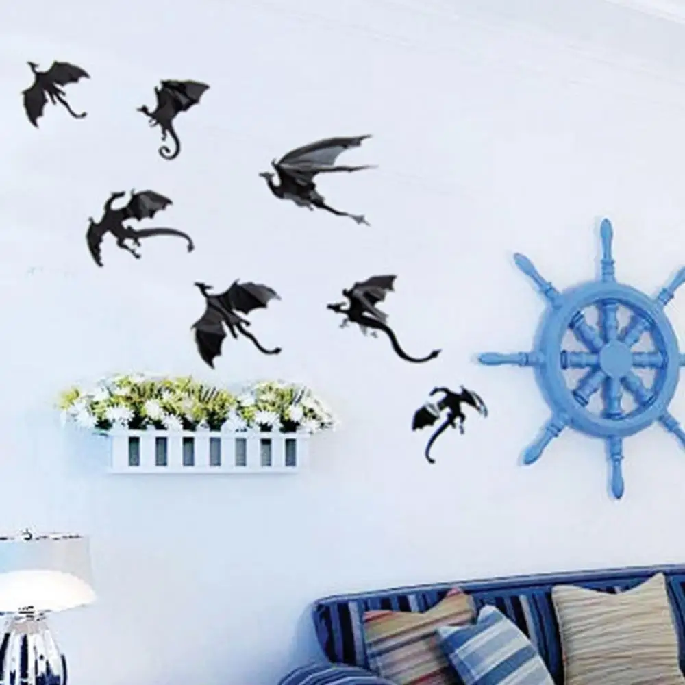 7 шт./компл. Хэллоуин летающий дракон готика DIY Фэнтези настенные художественные