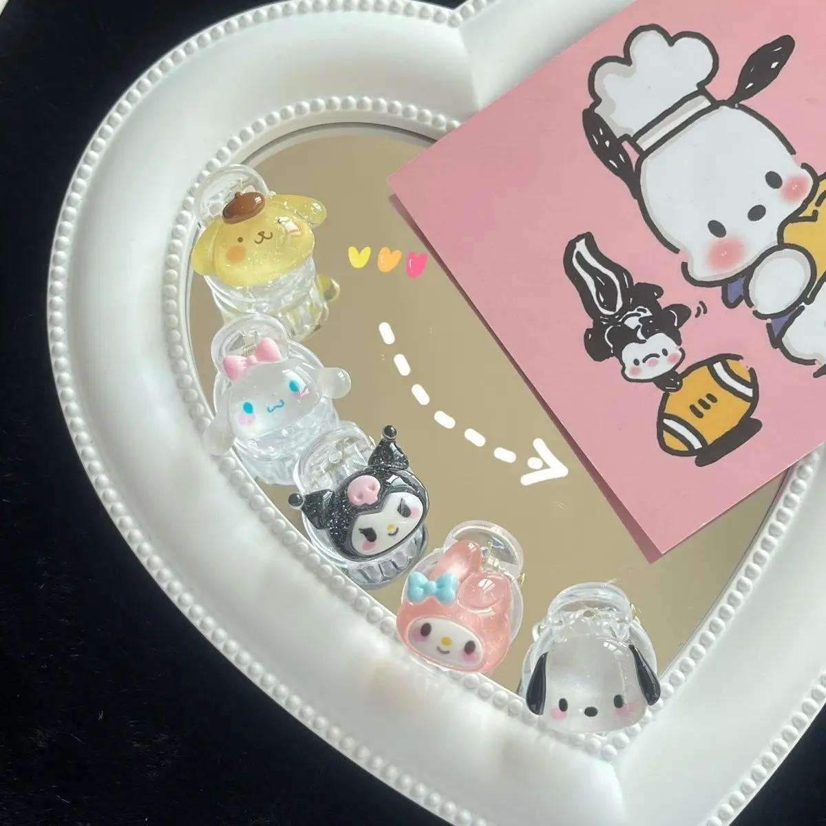 Sanrio выпустила карту Cinnamoroll Kuromi Mymelody маленькая Зажимная японская Милая мультяшная