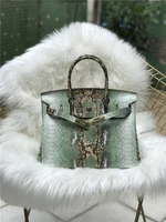 classic snake pattern platinum womens leather womens bag single shoulder bag diagonal cross bag handbag fashion