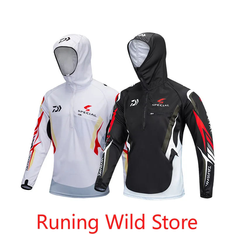 

2022 New Brand Fishing Clothing Men Professional Fishing Shirts Long Sleeve Breathable Quick Dry Shirt 2 Colors 5 Size