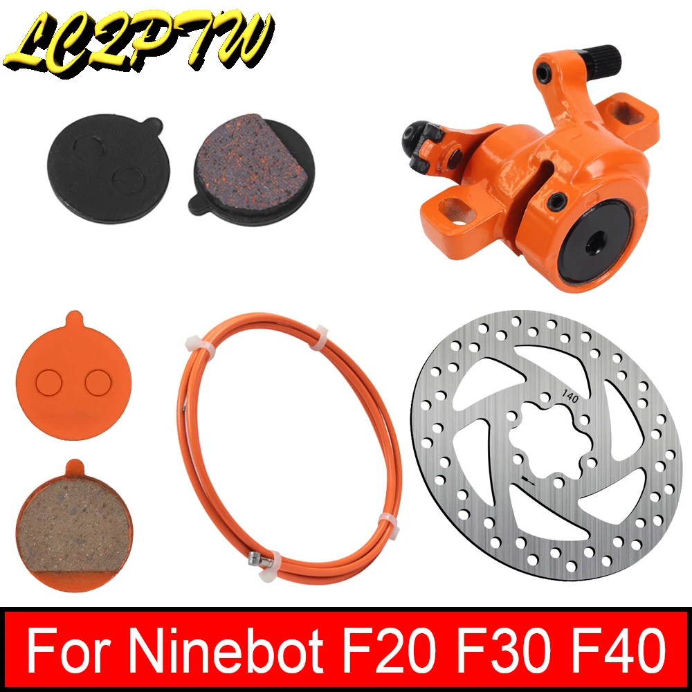 

Тормоза из алюминиевого сплава для Ninebot F20 F30 F40, кабель для электрического скутера, гидравлический дисковый тормоз, заднее колесо 140 мм, замена дисков