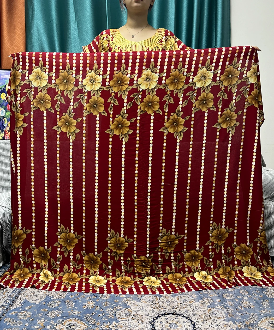 Женское Хлопковое платье с цветочным принтом 2023 x см