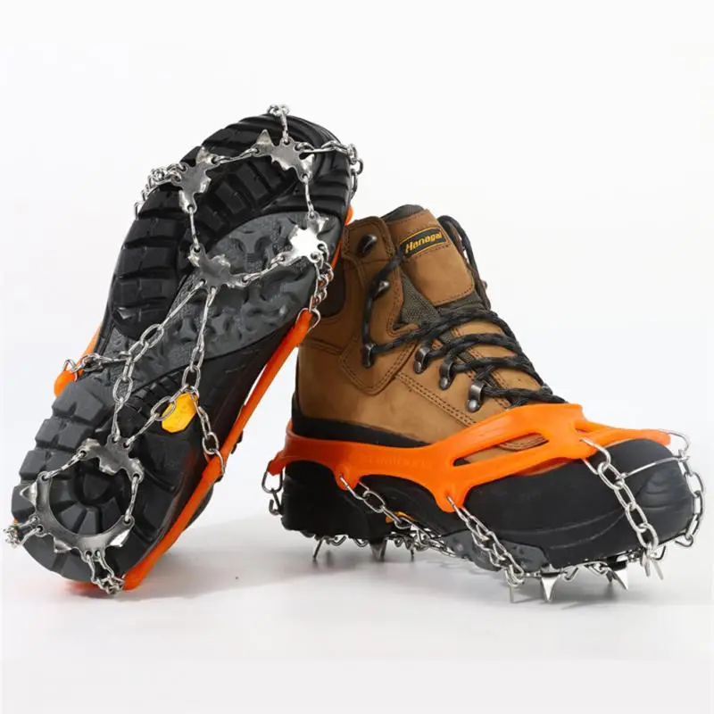 

Snow Gear Crampon Claw Skiing Antiskid Protection Climbing Hiking Grasping Ice 10 Crampon Shoe Teeth Mountaineering Cover