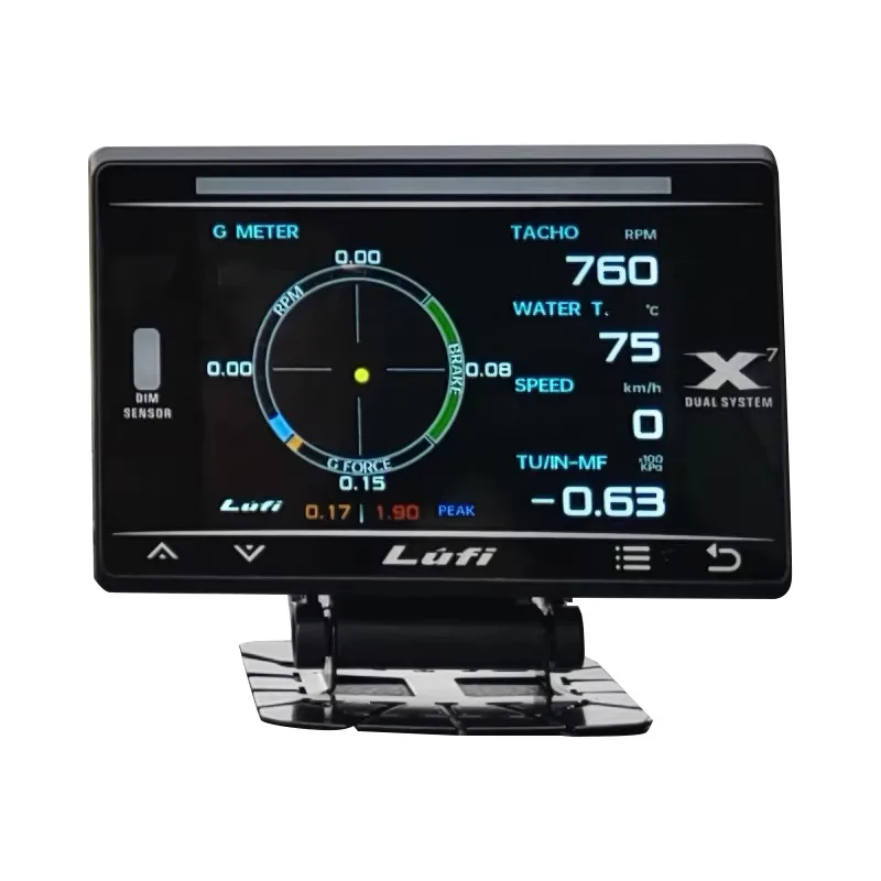 

LUFI X7 4-го Поколения: GPS-проекционный Дисплей, Датчик Давления Масла, Датчик Температуры Турбонаддува, Гироскоп G-значения