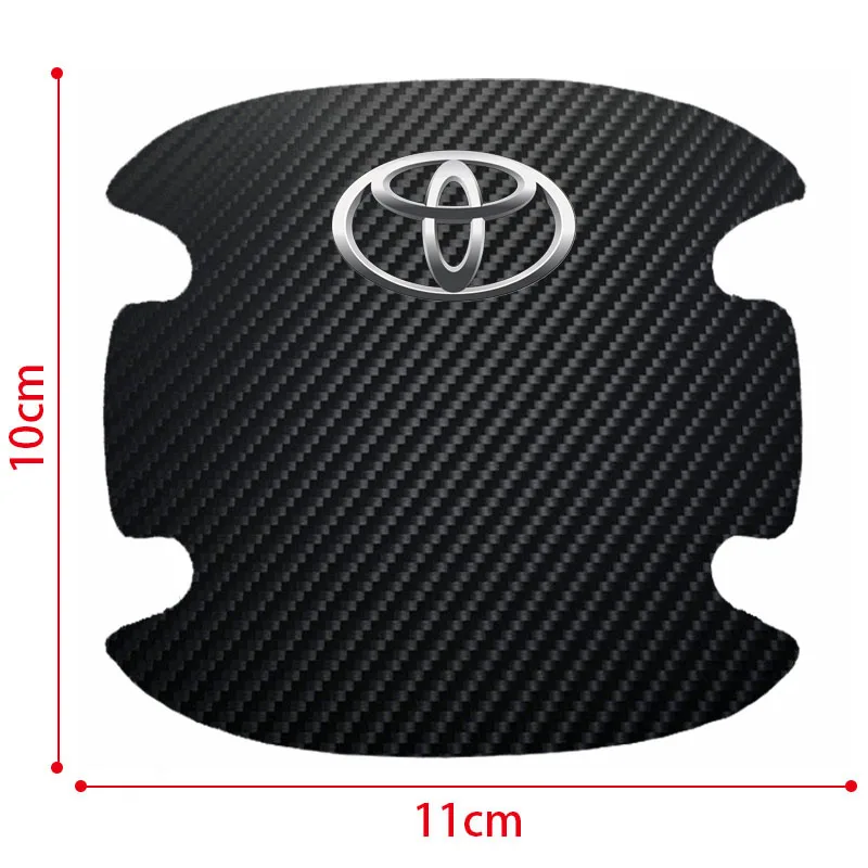 4 шт. защита от царапин на дверной ручке для Toyota Verso 2019 Prius Camry Corolla CHR RAV4 Prado Yaris -