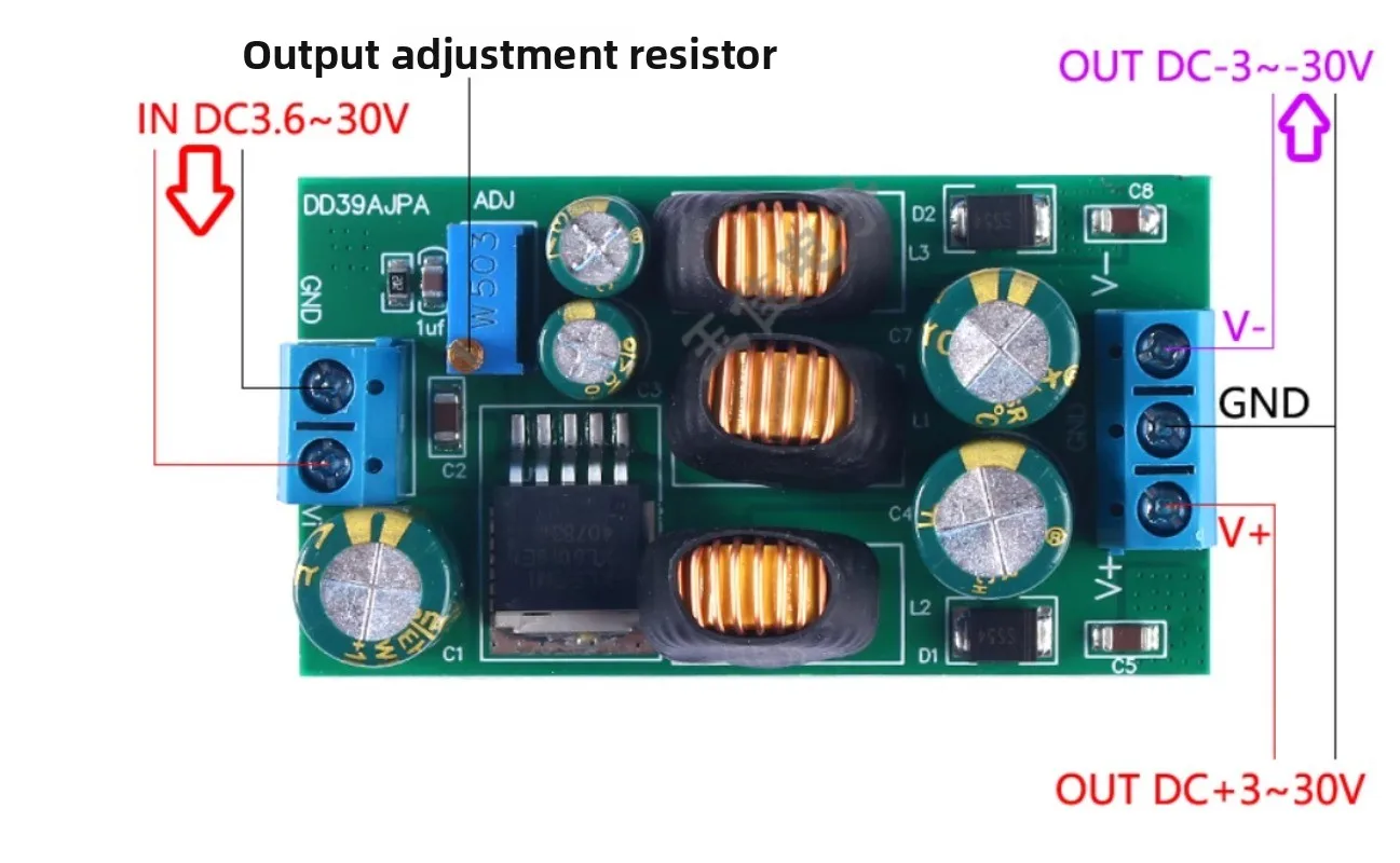 Преобразователь напряжения DC-DC 200W 15A (8-60В в 1-36В) 5В 12В 24В 19В, понижающий модуль питания (art.: 3920d7d7ebca2) - 3920d7d7ebca2
