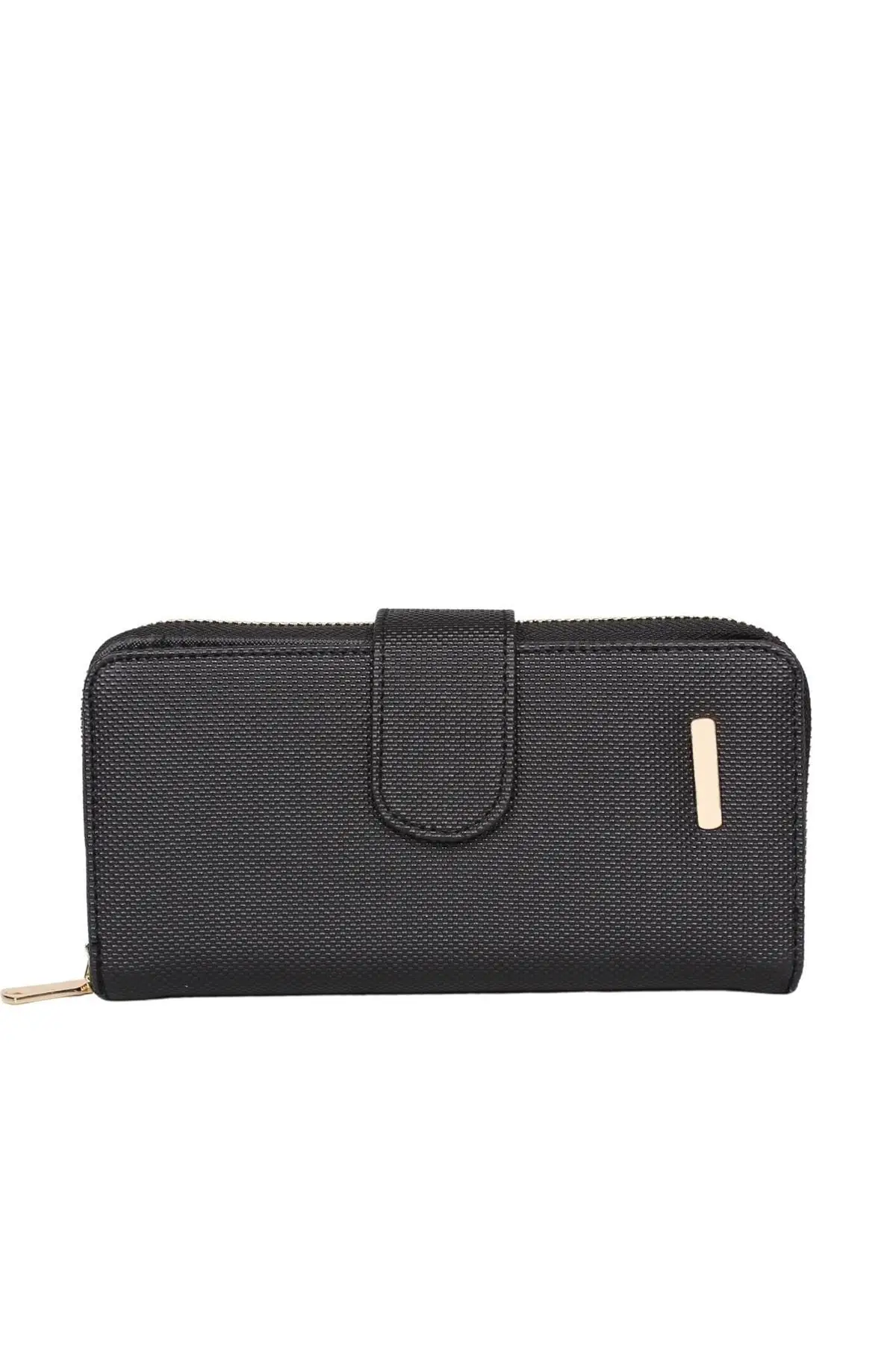 

Women's Wallet Black Zippered Rectangle Luxury Design Fashion Coin Purse Simple Card Holder Wallet
