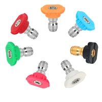 7pcsset 14 quick connector car washing nozzle metal jet lance nozzle high pressure washer spray nozzle parkside washing adap